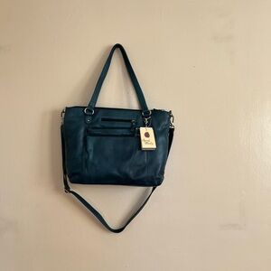 Osgoode Marley Teal Leather Handbag